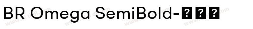 BR Omega SemiBold字体转换